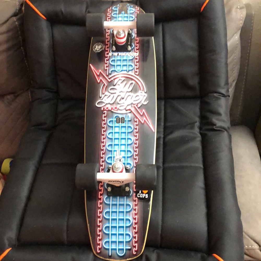 Vintage Special Edition Krooked Zip Zinger Nano Neon Skateboard. NWT - Picture 12 of 12
